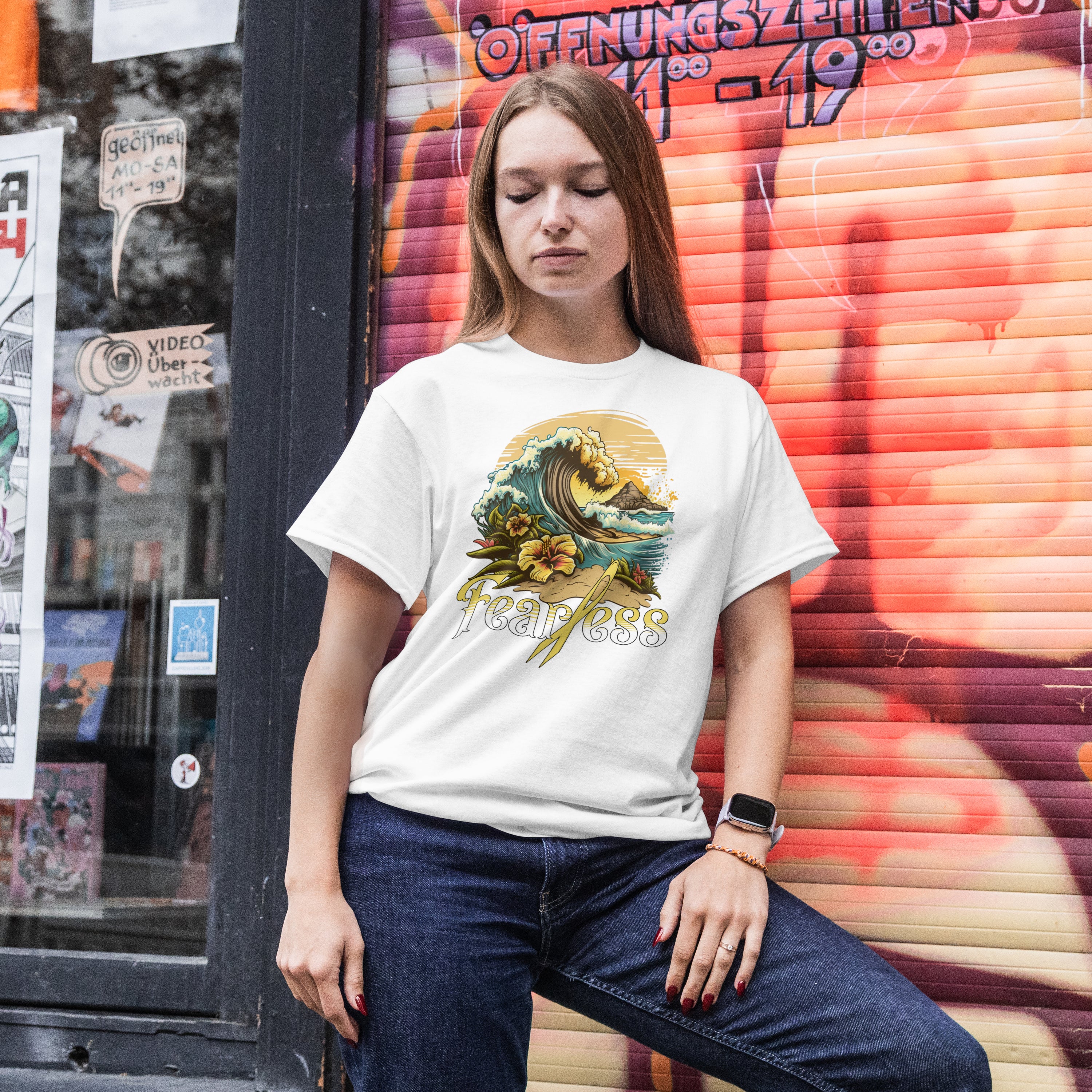 Fight Like Karrie "Fearless" Summer Design (Basic Unisex T-Shirt)