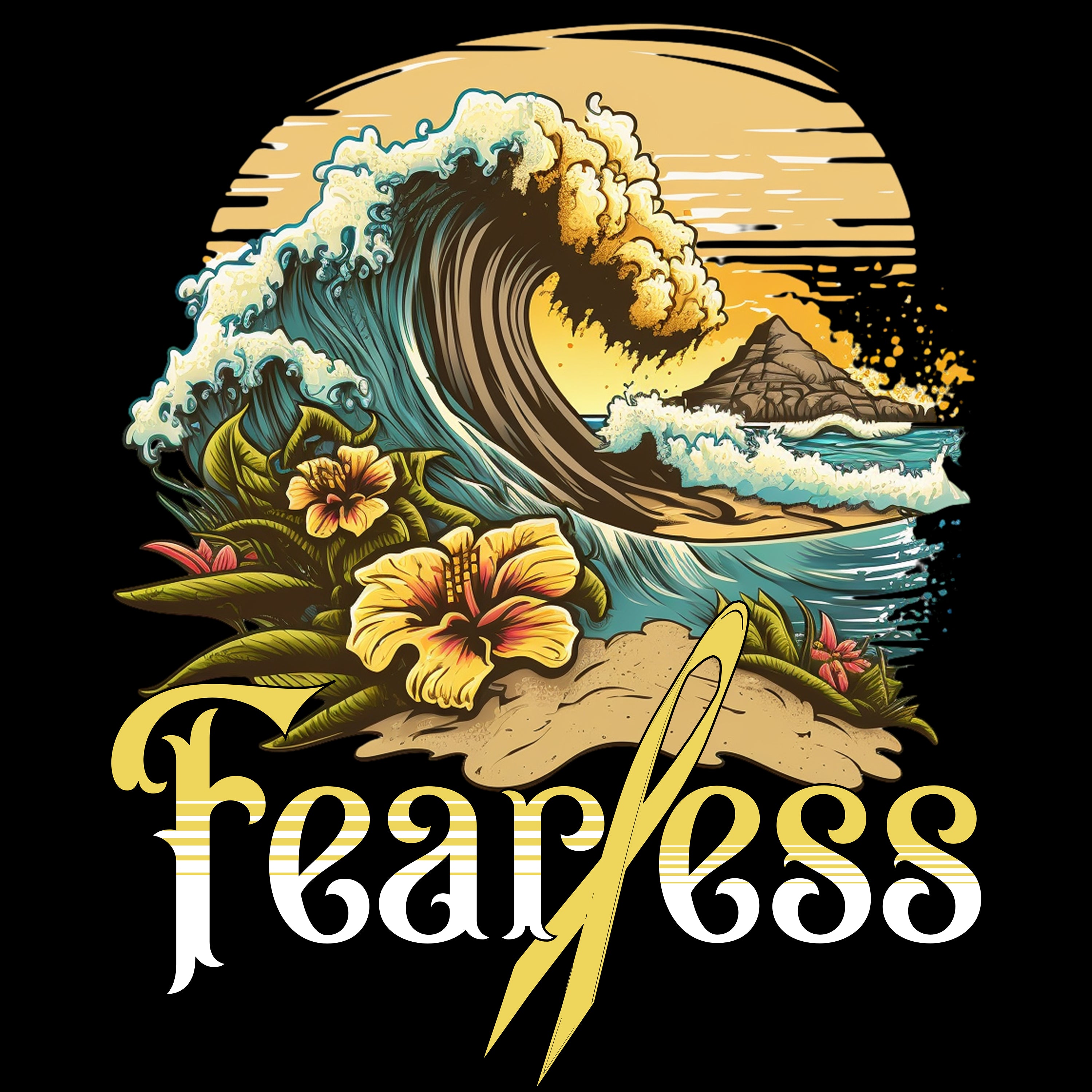 Fight Like Karrie "Fearless" Summer Design (Basic Unisex T-Shirt)