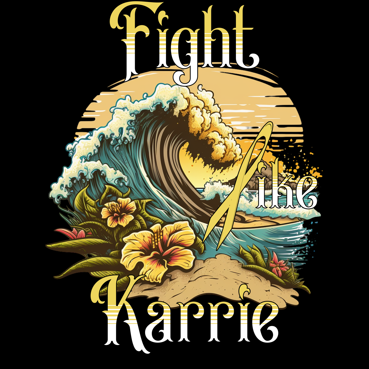 Fight Like Karrie Summer Design (Basic Unisex T-Shirt)